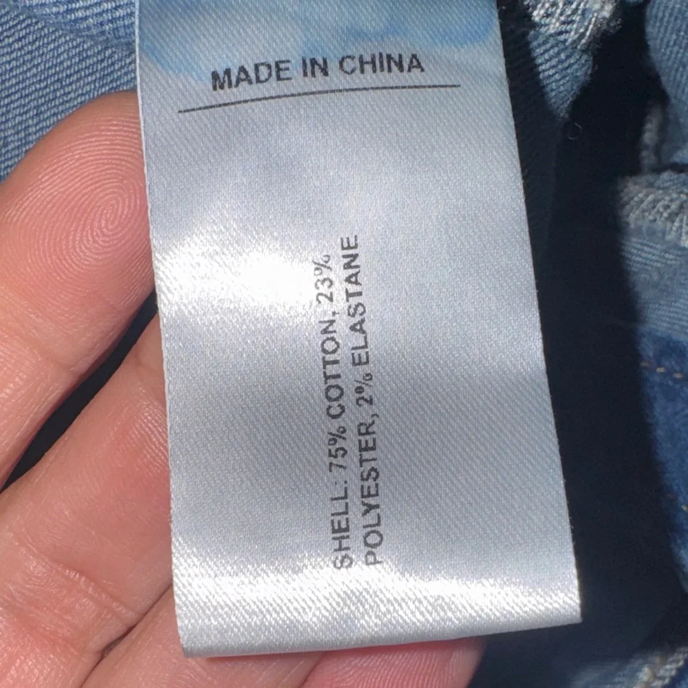 Cider Size Medium M Denim Square-Neck Mini Dress stretch - Picture 12 of 13